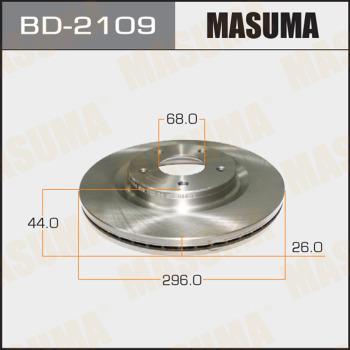 MASUMA BD-2109 - Гальмівний диск avtolavka.club