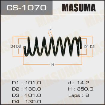 MASUMA CS-1070 - Пружина ходової частини avtolavka.club