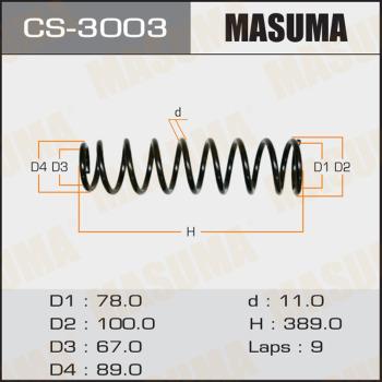MASUMA CS-3003 - Пружина ходової частини avtolavka.club