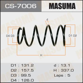 MASUMA CS-7006 - Пружина ходової частини avtolavka.club