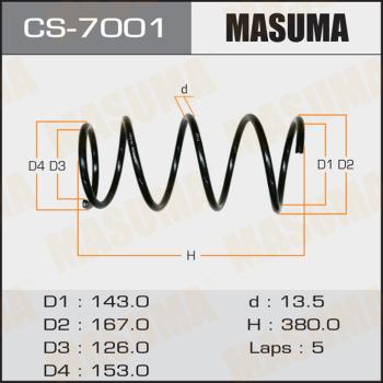 MASUMA CS-7001 - Пружина ходової частини avtolavka.club