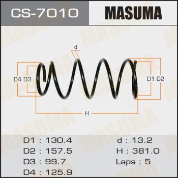 MASUMA CS-7010 - Пружина ходової частини avtolavka.club