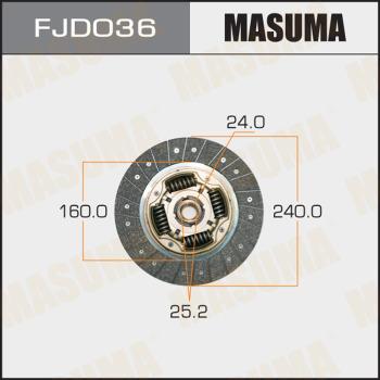 MASUMA FJD036 - Диск зчеплення avtolavka.club