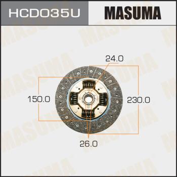 MASUMA HCD035U - Диск зчеплення avtolavka.club
