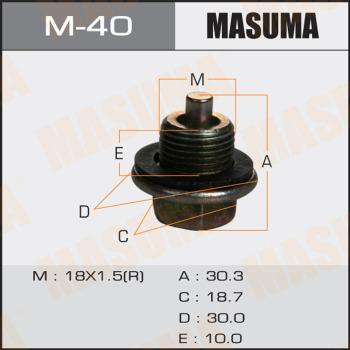 MASUMA M-40 - Різьбова пробка, масляний піддон avtolavka.club