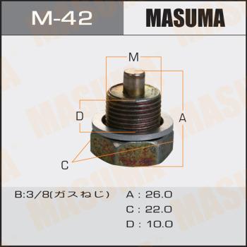 MASUMA M-42 - Різьбова пробка, масляний піддон avtolavka.club