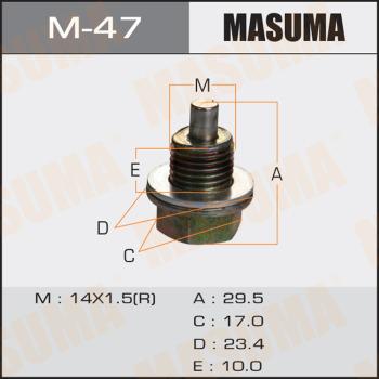 MASUMA M-47 - Різьбова пробка, масляний піддон avtolavka.club