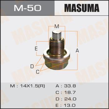 MASUMA M-50 - Різьбова пробка, масляний піддон avtolavka.club