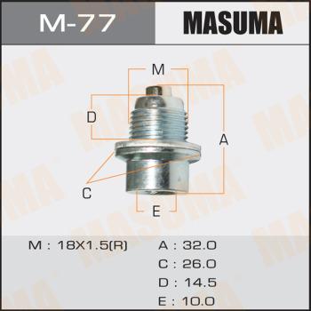 MASUMA M-77 - Різьбова пробка, масляний піддон avtolavka.club