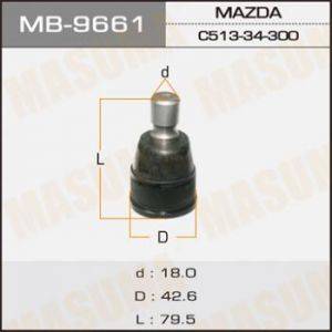 MASUMA MB-9661 - Шарова опора, несучий / направляючий шарнір avtolavka.club