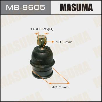 MASUMA MB-9605 - Шарова опора, несучий / направляючий шарнір avtolavka.club
