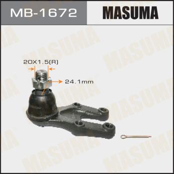 MASUMA MB-1672 - Шарова опора, несучий / направляючий шарнір avtolavka.club