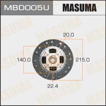 MASUMA MBD005U - Диск зчеплення avtolavka.club
