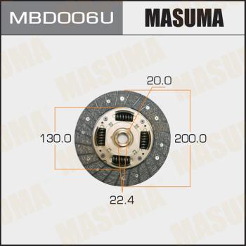 MASUMA MBD006U - Диск зчеплення avtolavka.club