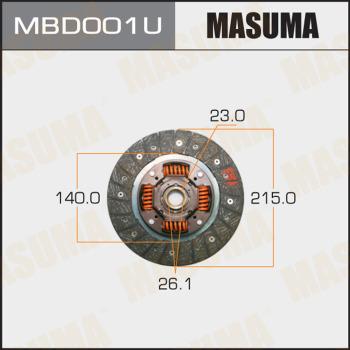 MASUMA MBD001U - Диск зчеплення avtolavka.club