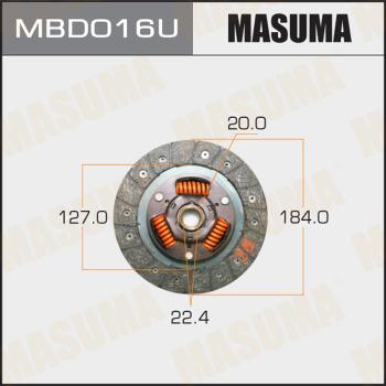 MASUMA MBD016U - Диск зчеплення avtolavka.club