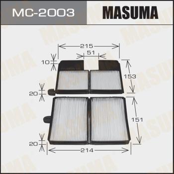 MASUMA MC-2003 - Фільтр, повітря у внутрішній простір avtolavka.club