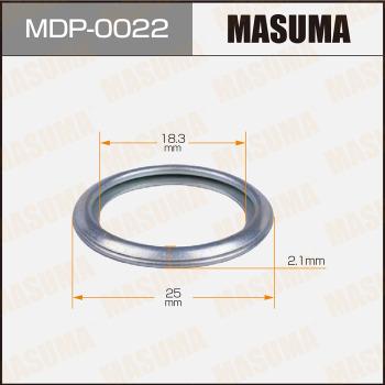 MASUMA MDP-0022 - Кільце ущільнювача, нарізна пробка мастилозливного отвору avtolavka.club