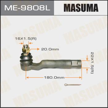 MASUMA ME-9808L - Наконечник рульової тяги, кульовий шарнір avtolavka.club