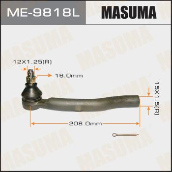 MASUMA ME-9818L - Наконечник рульової тяги, кульовий шарнір avtolavka.club