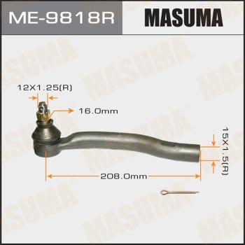 MASUMA ME-9818R - Наконечник рульової тяги, кульовий шарнір avtolavka.club