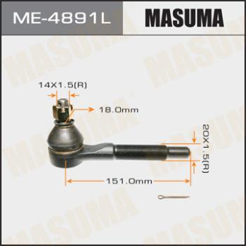 MASUMA ME-4891L - Наконечник рульової тяги, кульовий шарнір avtolavka.club