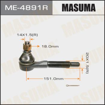 MASUMA ME-4891R - Наконечник рульової тяги, кульовий шарнір avtolavka.club