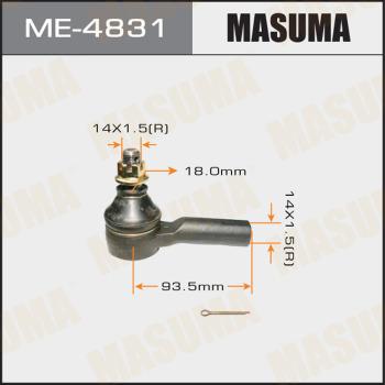 MASUMA ME-4831 - Наконечник рульової тяги, кульовий шарнір avtolavka.club