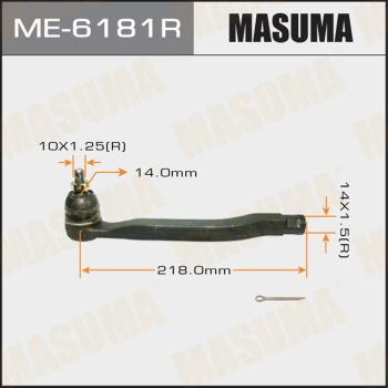 MASUMA ME-6181R - Наконечник рульової тяги, кульовий шарнір avtolavka.club