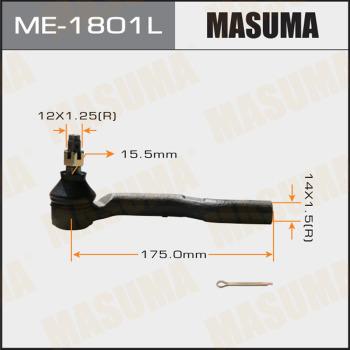 MASUMA ME-1801L - Наконечник рульової тяги, кульовий шарнір avtolavka.club