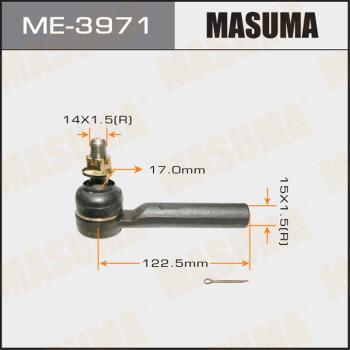 MASUMA ME-3971 - Наконечник рульової тяги, кульовий шарнір avtolavka.club