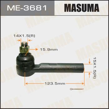 MASUMA ME-3681 - Наконечник рульової тяги, кульовий шарнір avtolavka.club