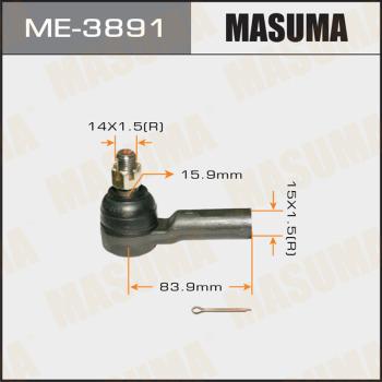 MASUMA ME-3891 - Наконечник рульової тяги, кульовий шарнір avtolavka.club