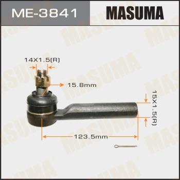 MASUMA ME-3841 - Наконечник рульової тяги, кульовий шарнір avtolavka.club