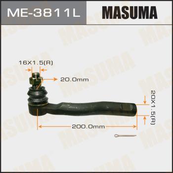 MASUMA ME-3811L - Наконечник рульової тяги, кульовий шарнір avtolavka.club