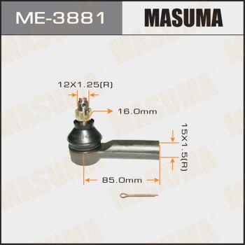 MASUMA ME-3881 - Наконечник рульової тяги, кульовий шарнір avtolavka.club