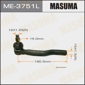 MASUMA ME-3751L - Наконечник рульової тяги, кульовий шарнір avtolavka.club