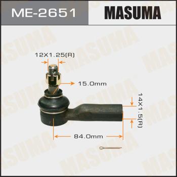 MASUMA ME-2651 - Наконечник рульової тяги, кульовий шарнір avtolavka.club