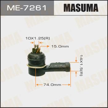 MASUMA ME-7261 - Наконечник рульової тяги, кульовий шарнір avtolavka.club