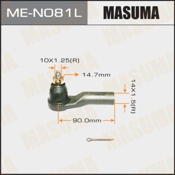 MASUMA ME-N081L - Наконечник рульової тяги, кульовий шарнір avtolavka.club