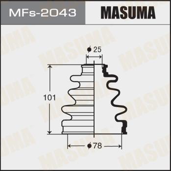 MASUMA MFs-2043 - Пильник, приводний вал avtolavka.club