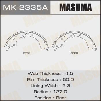 MASUMA MK-2335A - Комплект гальм, барабанний механізм avtolavka.club