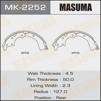 MASUMA MK-2252 - Комплект гальм, барабанний механізм avtolavka.club