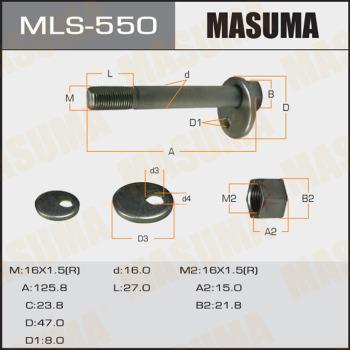 MASUMA MLS-550 - Болт регулювання розвалу коліс avtolavka.club