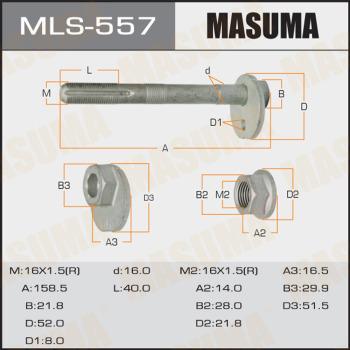 MASUMA MLS-557 - Болт регулювання розвалу коліс avtolavka.club