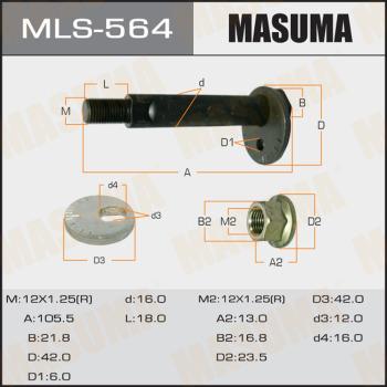 MASUMA MLS564 - Болт регулювання розвалу коліс avtolavka.club