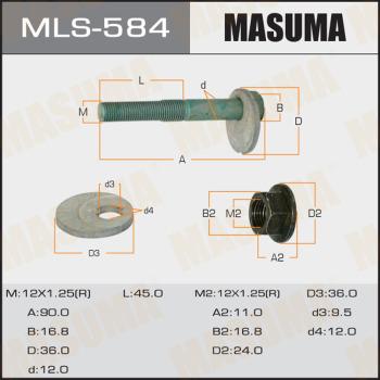 MASUMA MLS-584 - Болт регулювання розвалу коліс avtolavka.club