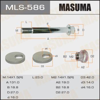 MASUMA MLS-586 - Болт регулювання розвалу коліс avtolavka.club
