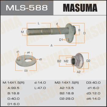 MASUMA MLS-588 - Болт регулювання розвалу коліс avtolavka.club