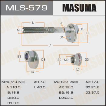 MASUMA MLS-579 - Болт регулювання розвалу коліс avtolavka.club